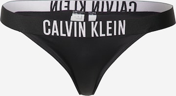 Calvin Klein Swimwear Bikini Bottoms in Black: front