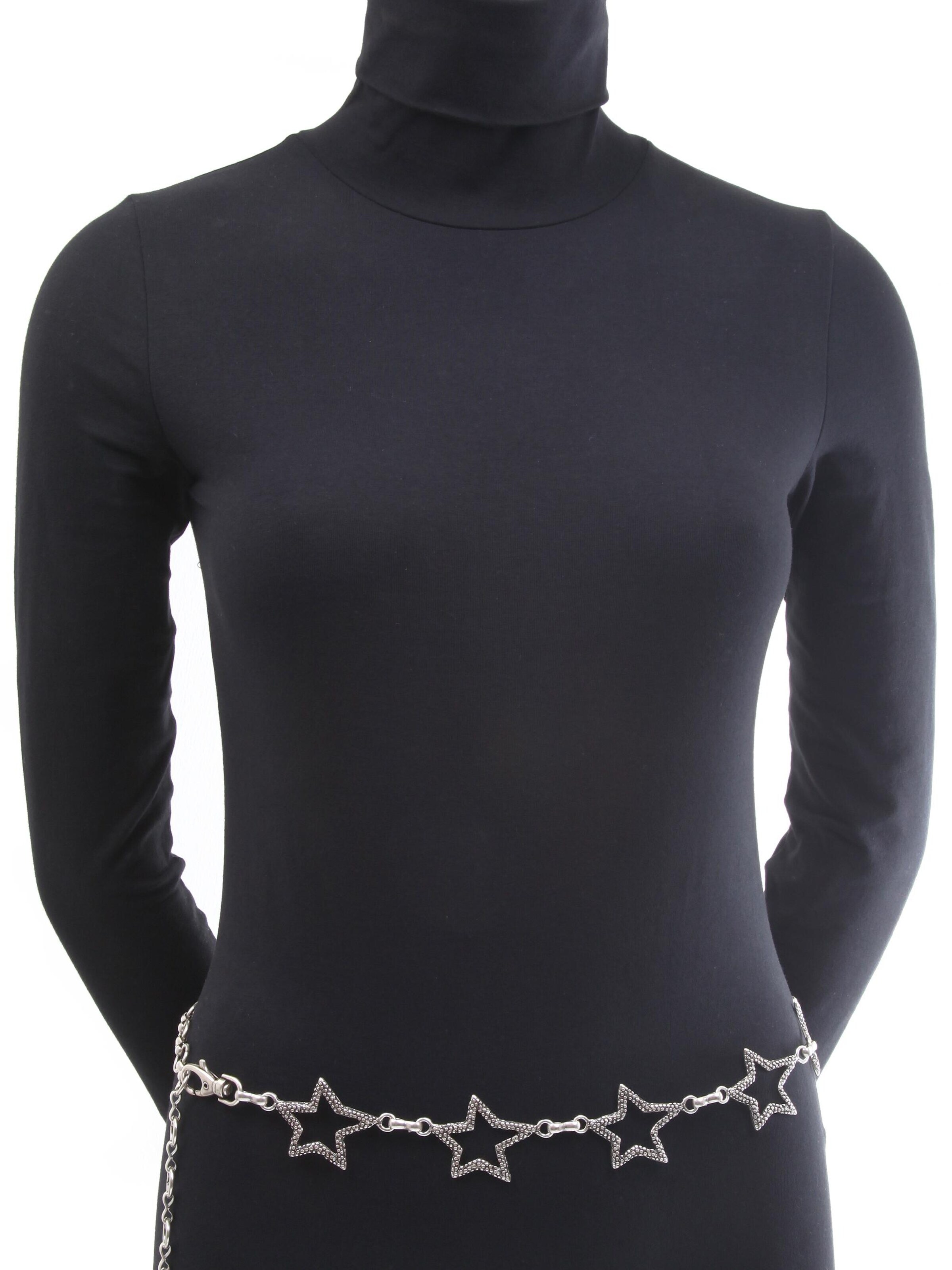 COLLEZIONE ALESSANDRO Belt 'Star' in Silver