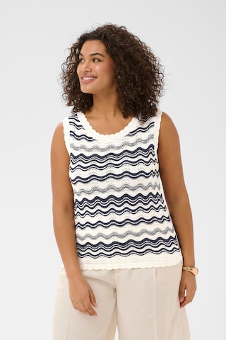 KAFFE CURVE - Top en blanco