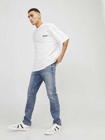 Slimfit Jeans 'Glenn Cole' de la JACK & JONES pe albastru