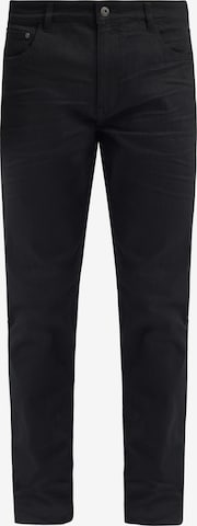 !Solid - Slimfit Vaquero 'Fynn' en negro: frente