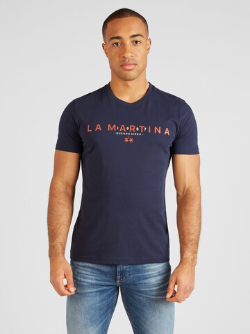 La Martina T-Shirt in Blau: Vorderseite