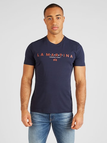 La Martina Shirt in Blauw: voorkant