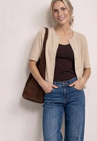 STREET ONE Strickjacke in Beige: Vorderseite