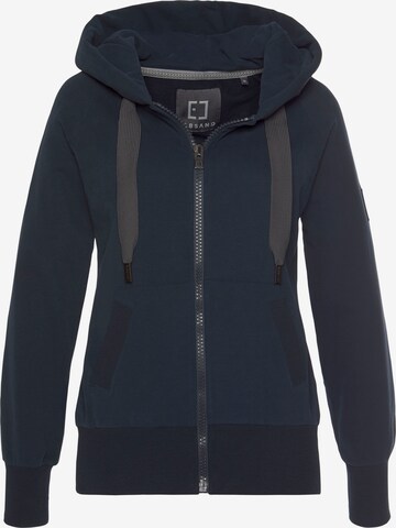 Elbsand Zip-Up Hoodie in Blue: front