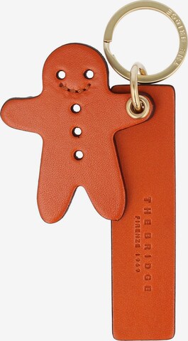 The Bridge Key Ring 'Duccio' in Orange: front