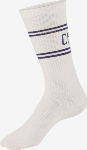 Chaussettes Copenhagen Studios en blanc : devant