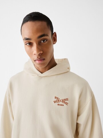 Bershka Sweatshirt in Weiß