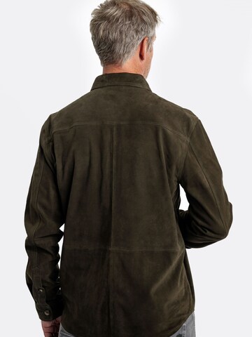 18N62 Regular fit Button Up Shirt 'NEFran' in Green
