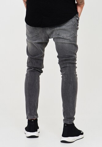 behype Slim fit Jeans 'Dino' in Grey