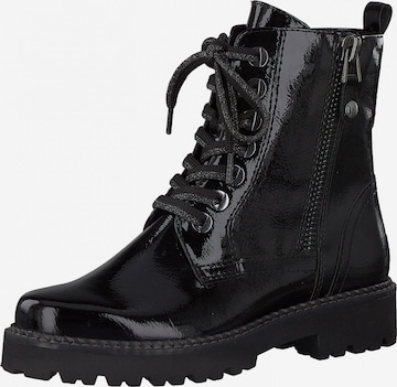 MARCO TOZZI Lace-Up Ankle Boots in Black: front