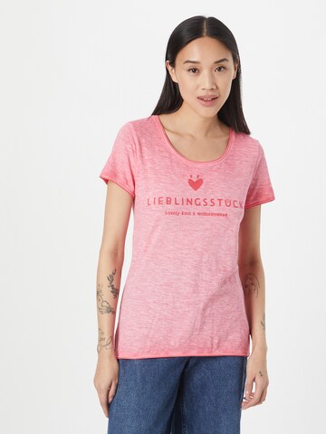 T-shirt 'Cia' LIEBLINGSSTÜCK en rouge : devant