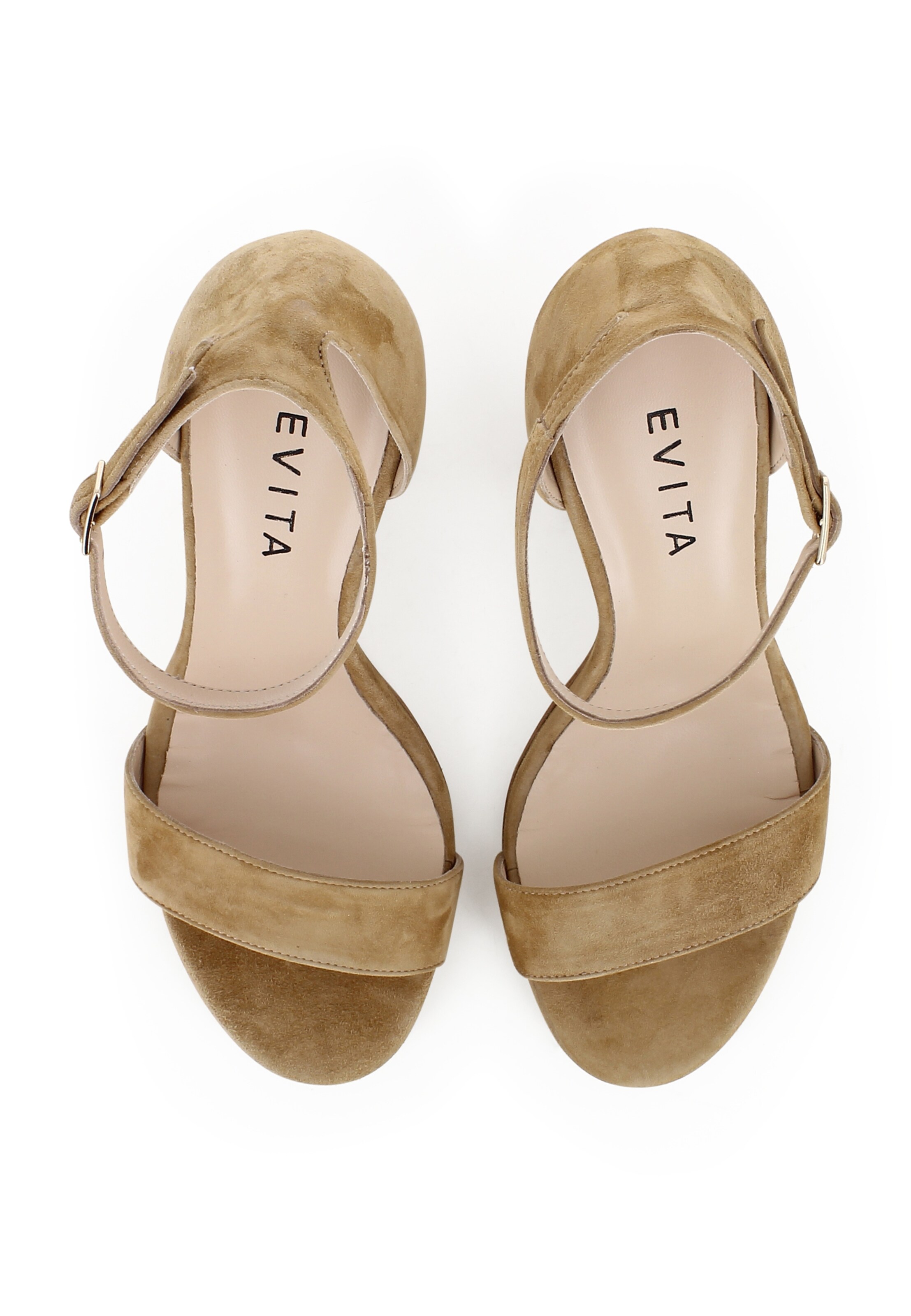 EVITA Strap sandal 'EVA' in Brown