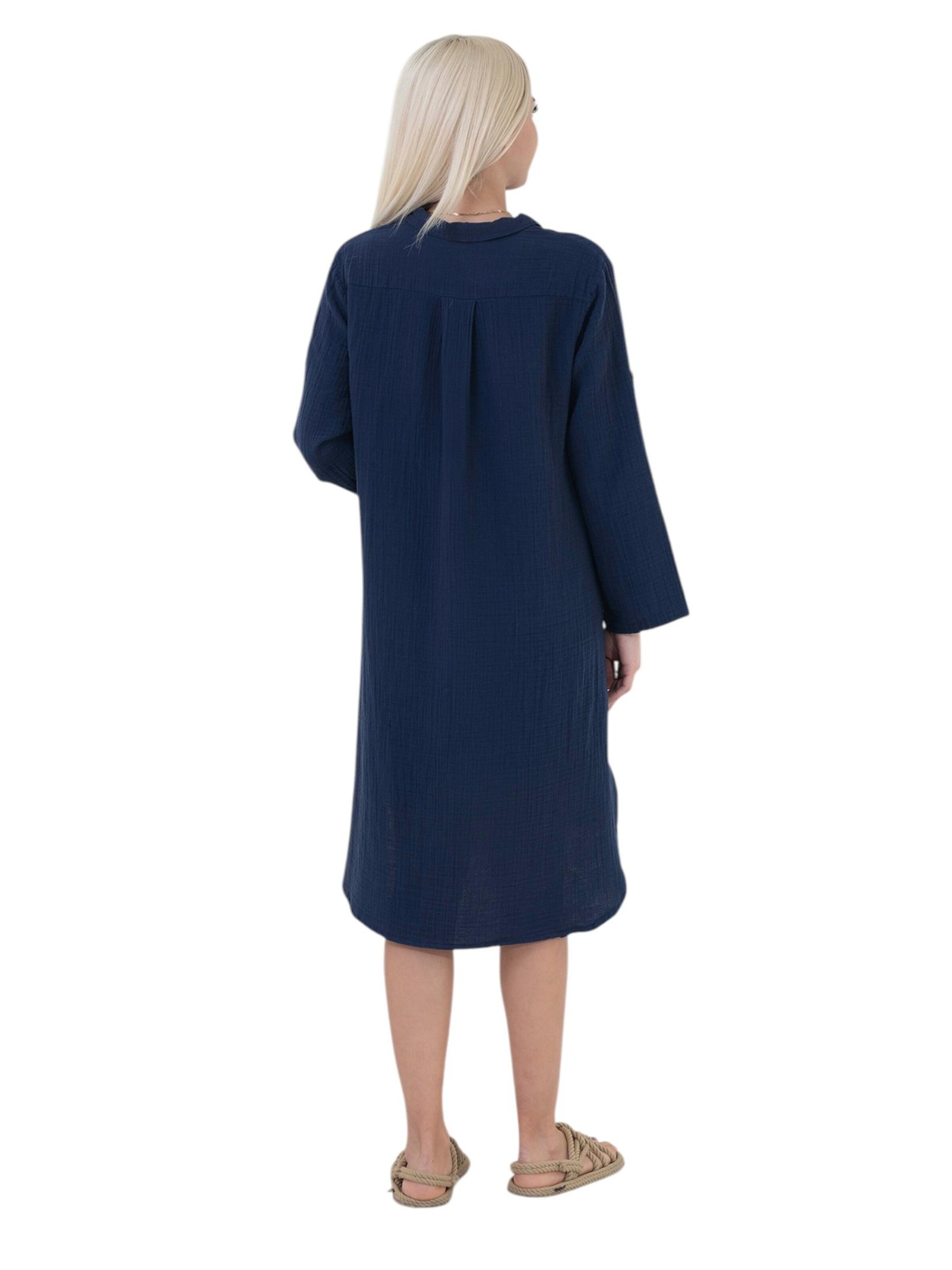 Robe-chemise 'NURYA' WENOR en bleu