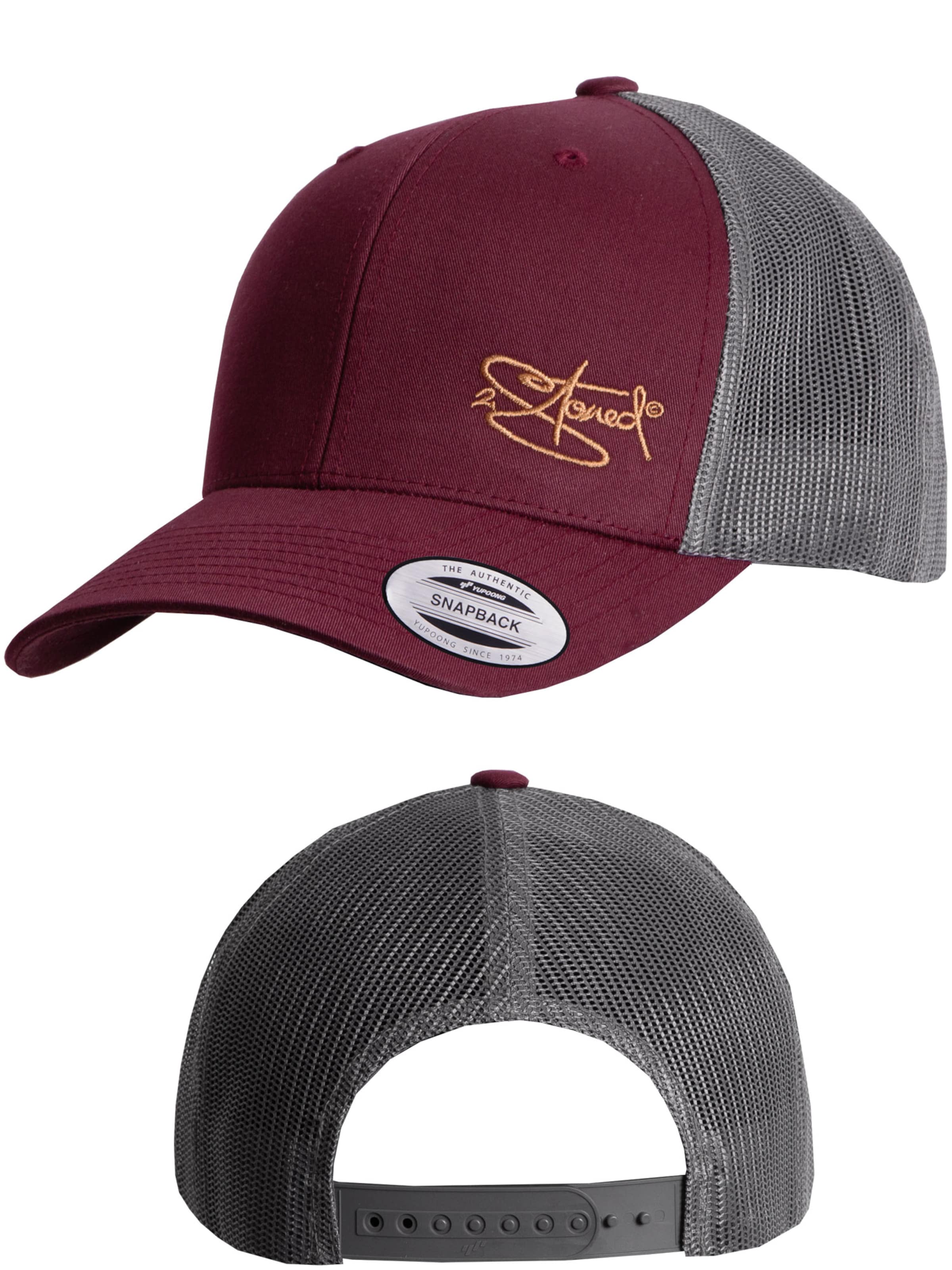 2Stoned Cap 'Flexfit Trucker Retro 2-Tone' in Red