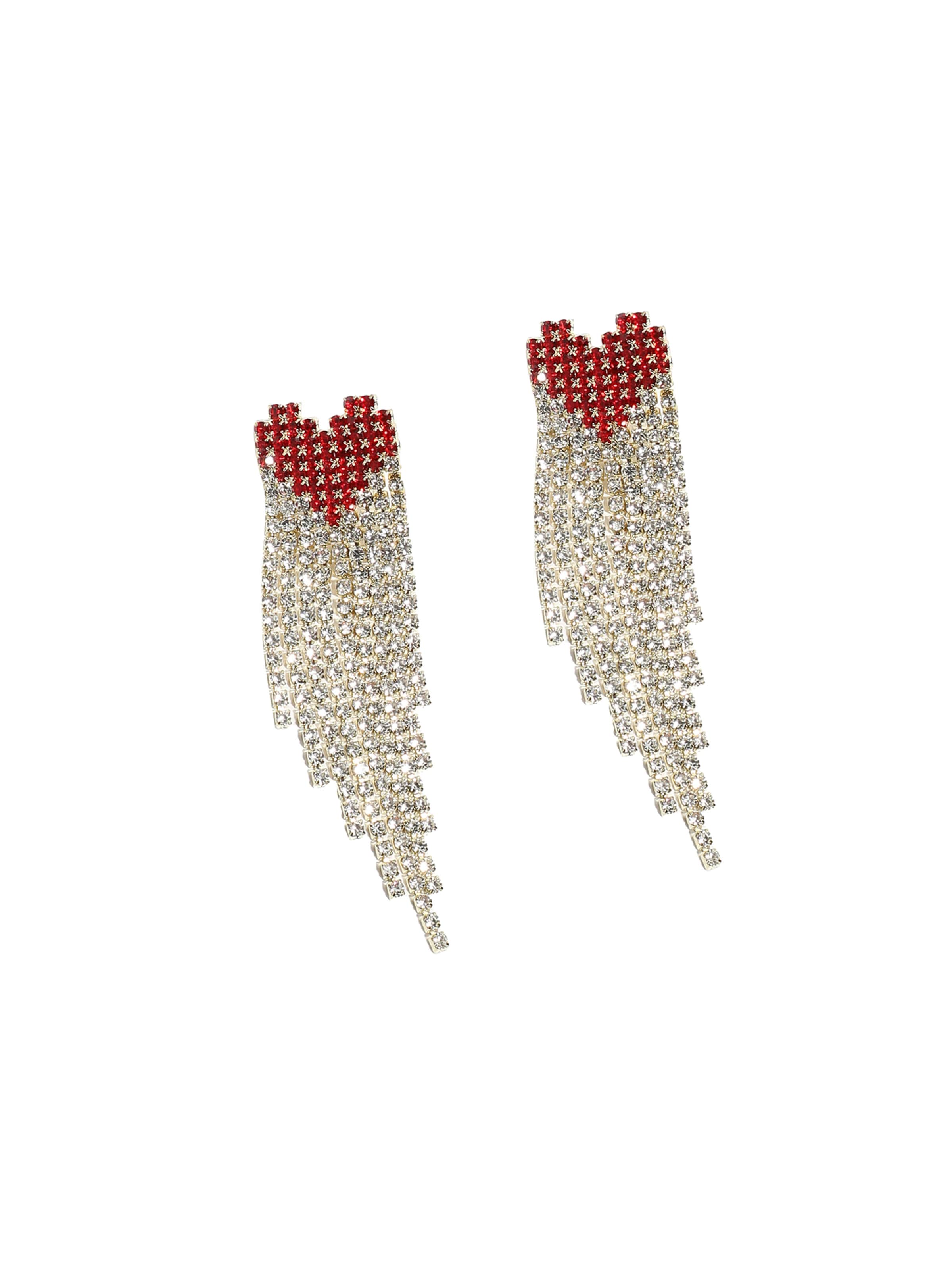 SOHI Oorbellen 'Hephzibah' in Zilver: voorkant