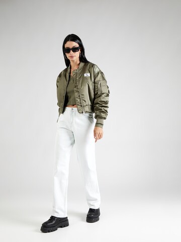 Calvin Klein Jeans tavaline Teksapüksid '90'S STRAIGHT', värv valge