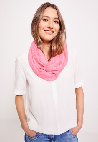 CECIL Tube Scarf 'Burnout' in Pink: front