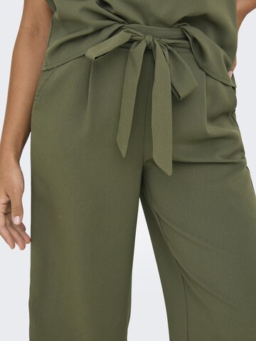 ONLY Wide leg Trousers 'Nova' in Green