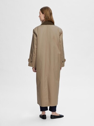 SELECTED FEMME Between-Seasons Coat 'FASYA' in Beige