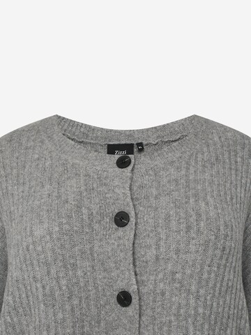 Zizzi Knit Cardigan in Grey