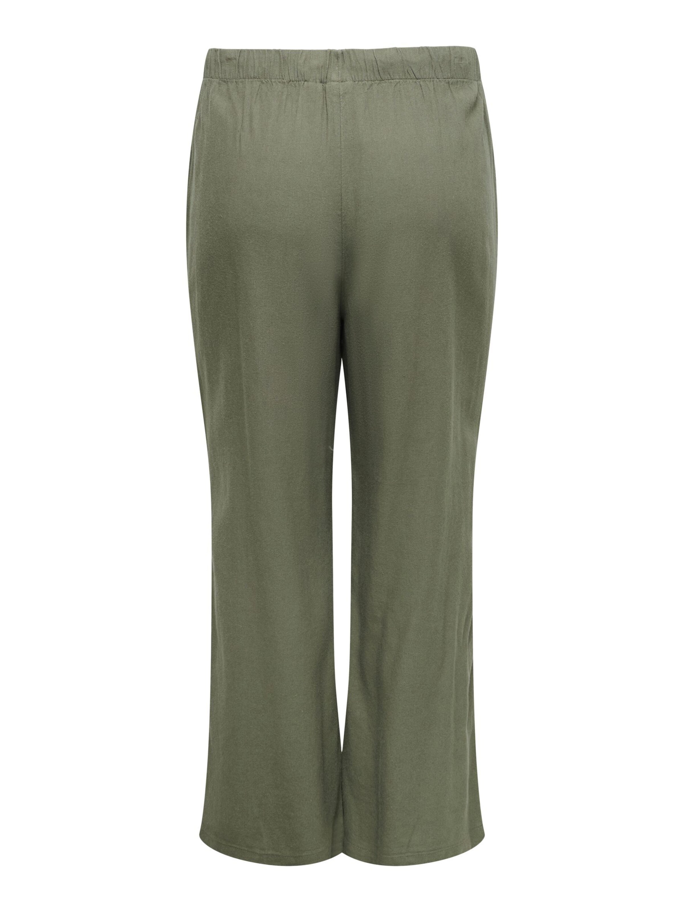 ONLY Carmakoma Loose fit Trousers 'CARGoa' in Green