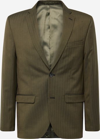 Coupe regular Veste de costume TOPMAN en vert : devant