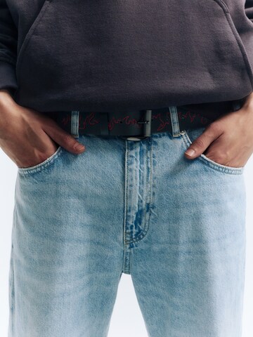 Pull&Bear Bälte 'STWD' i svart