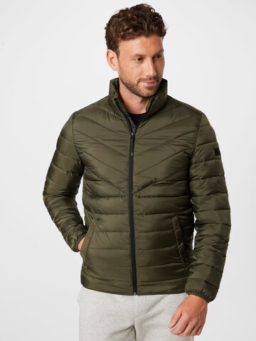 TOM TAILOR DENIM Between-Season Jacket in Green: front