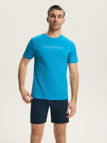 Henderson - Pijama corto 'Bey' en azul