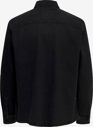 Coupe regular Chemise Only & Sons en noir