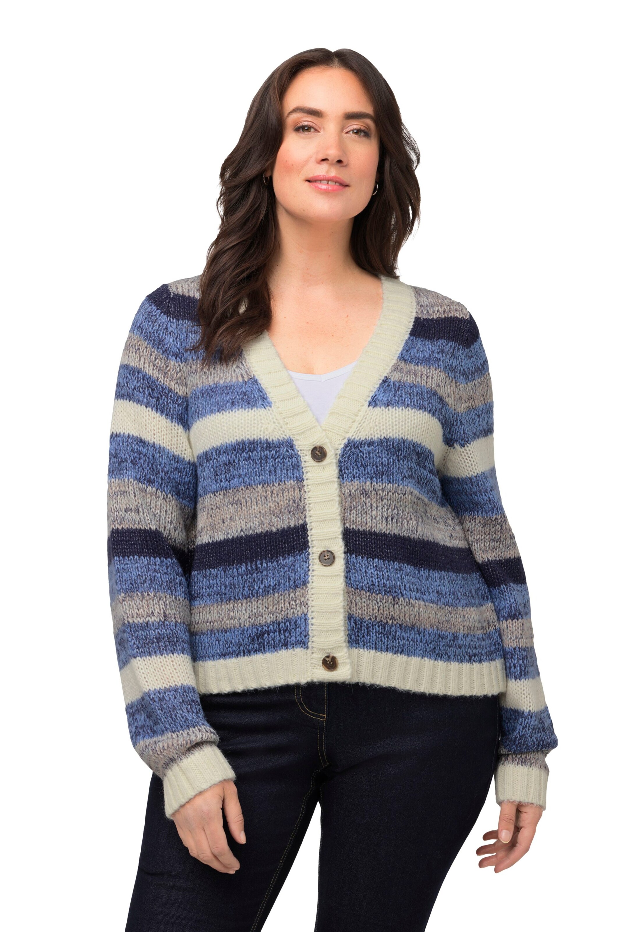 Ulla Popken Knit cardigan in Blue