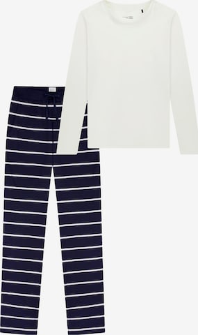 SCHIESSER Pyjama 'Mix & Relax' in Blau: Vorderseite