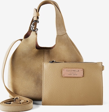 Sac bandoulière 'C-Easy' Coccinelle en beige : devant