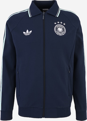 ADIDAS PERFORMANCE Urheilullinen collegetakki 'DFB' värissä sininen: etupuoli