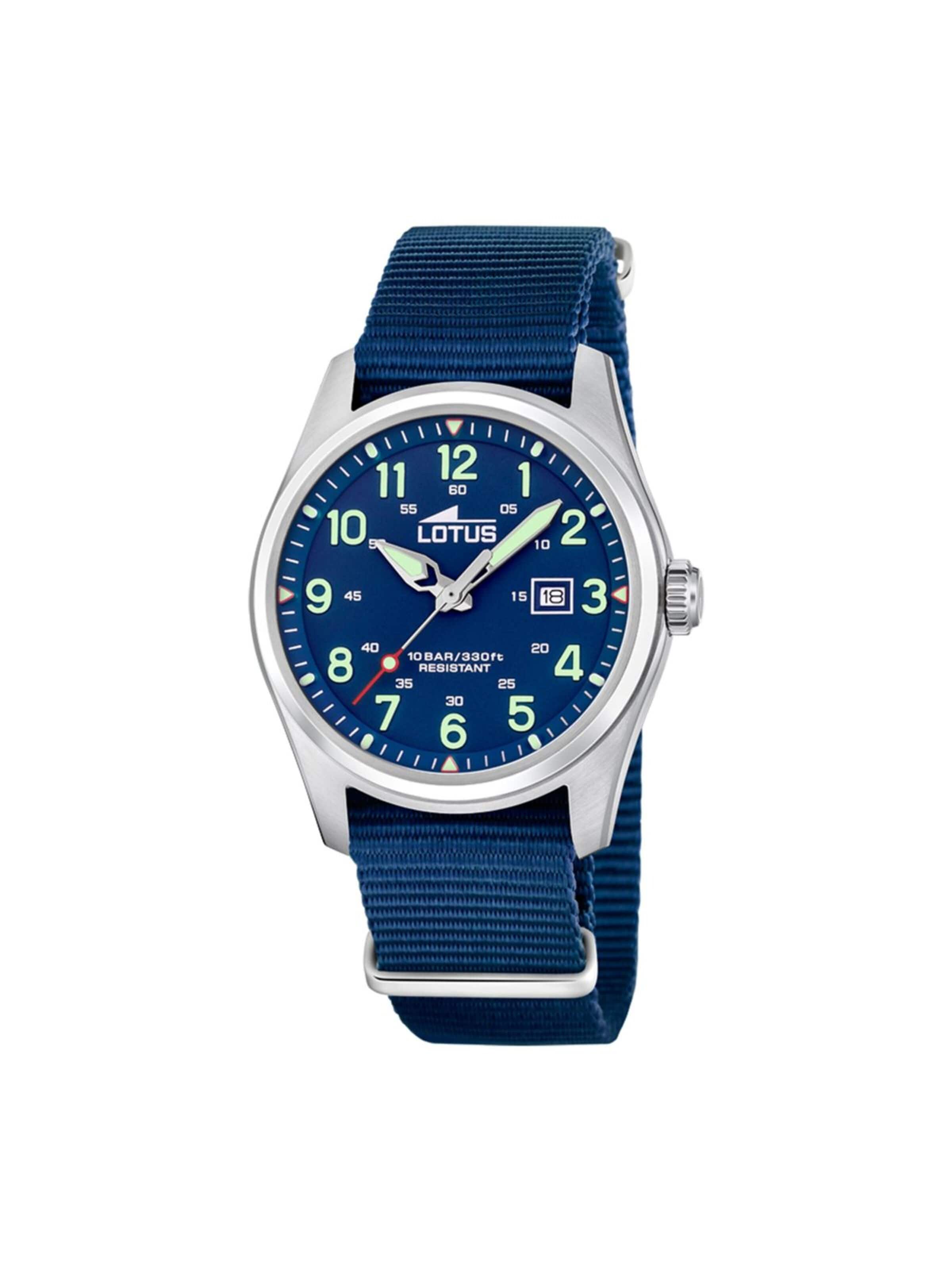 Lotus Analogové hodinky 'Date watch Minimalist For Him' – modrá: přední strana
