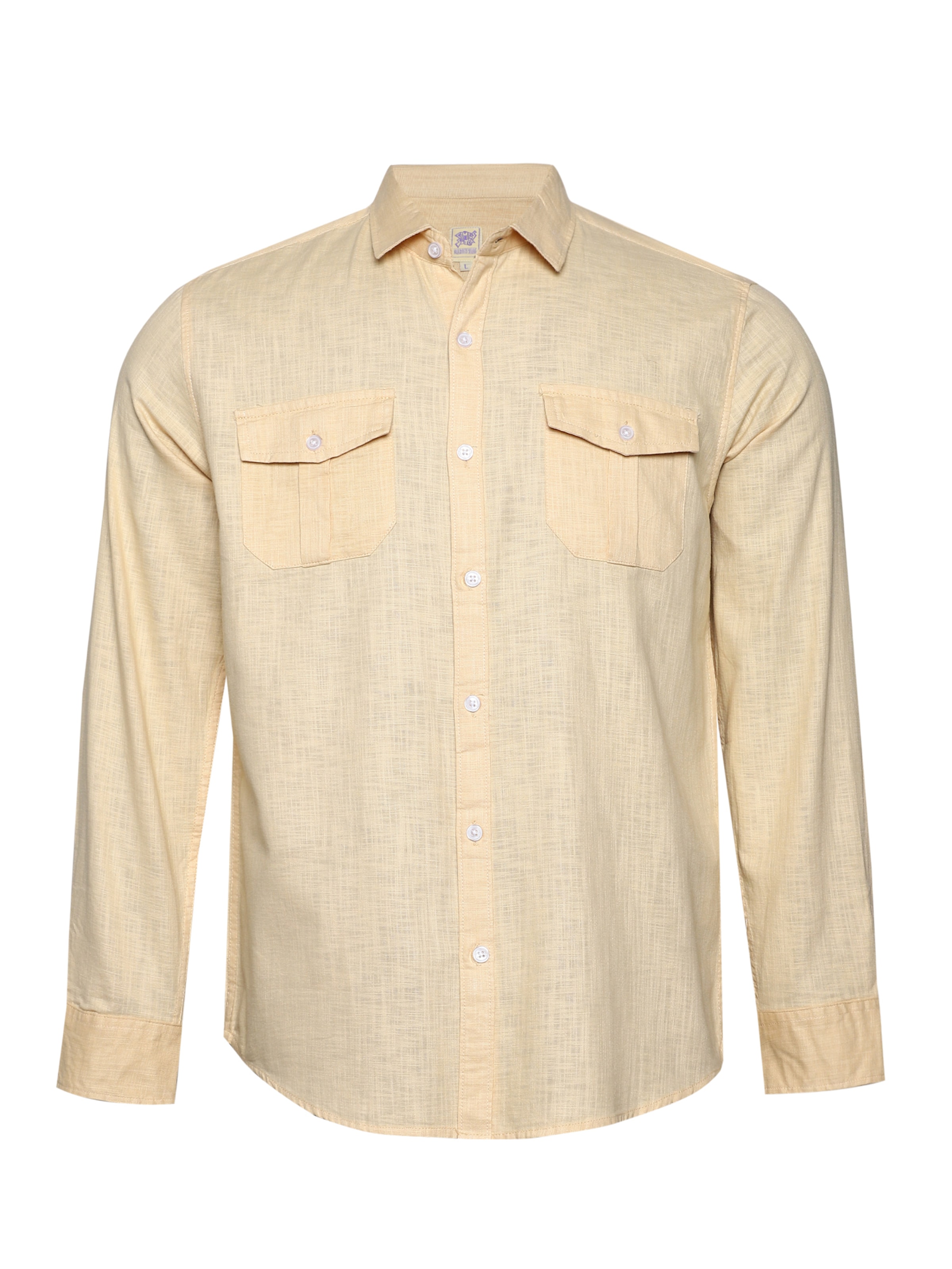 Campus Sutra - Ajuste regular Camisa ' Ariah ' en amarillo: frente
