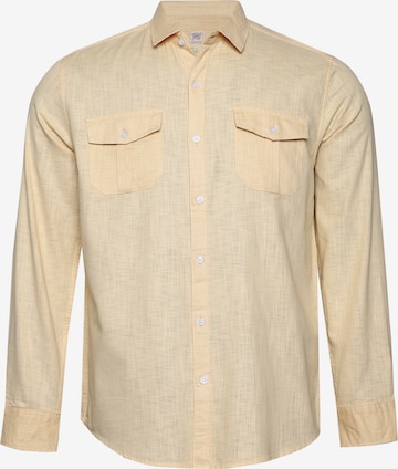 Campus SutraRegular Fit Košulja ' Ariah ' - žuta boja: prednji dio