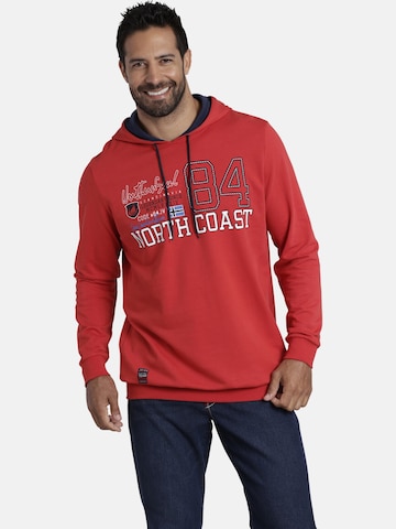 Jan Vanderstorm Sweatshirt 'Nicklas' in Red: front