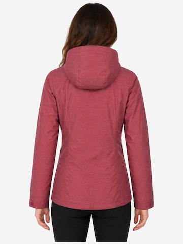 deproc Winter jacket 'Outdoorjacke LAVAL Damen Regenjacke, Wanderjacke' in Red