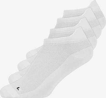 SNOCKS Ankle Socks in White: front