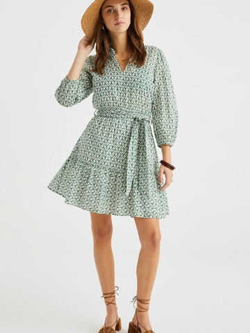 WE Fashion Kleid in Grün: Vorderseite