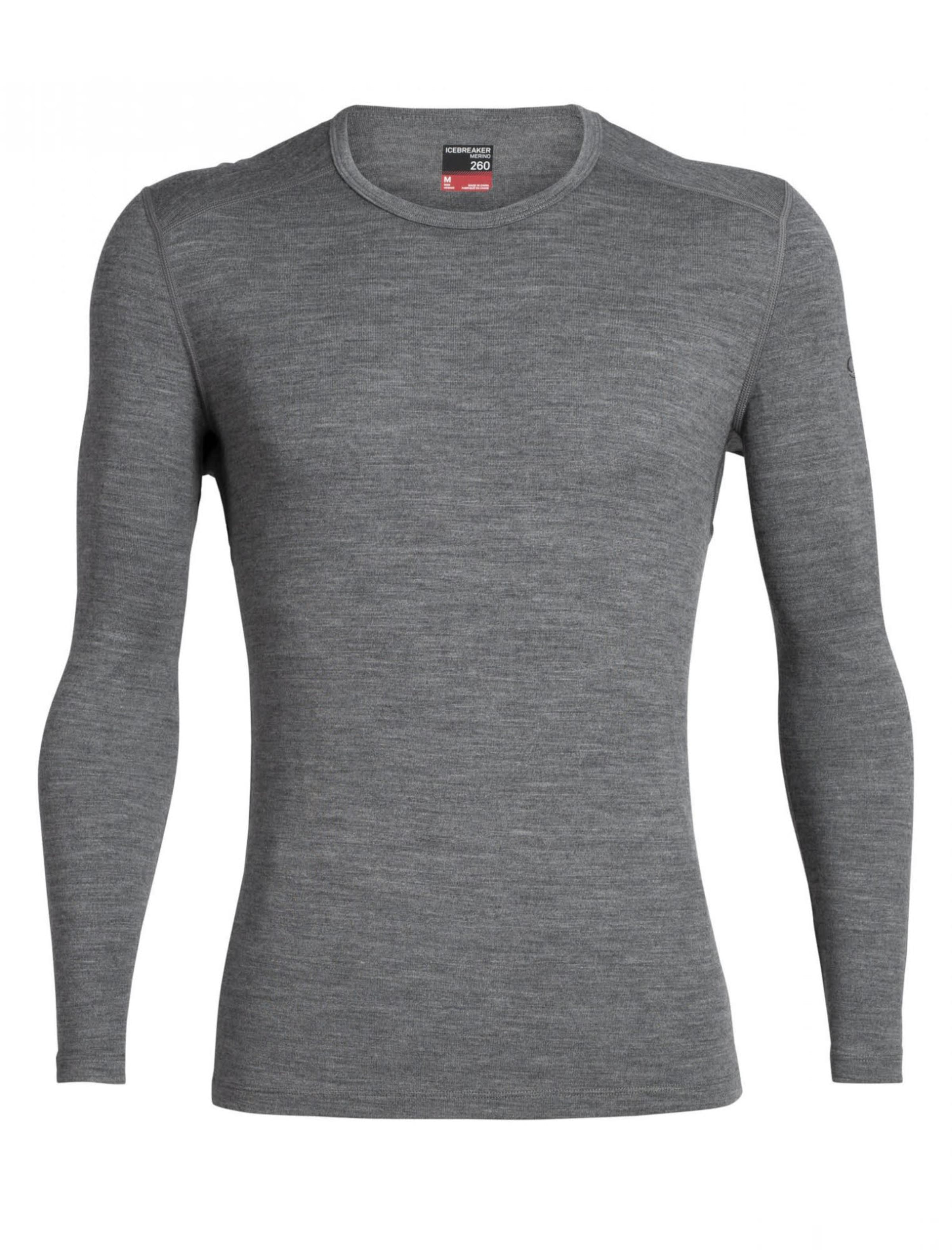 ICEBREAKER Base layer '260 Tech' σε γκρι: μπροστά