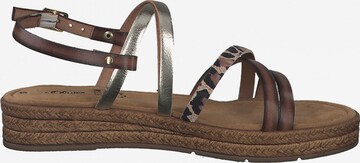 s.Oliver Sandalen met riem in Bruin