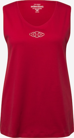 Ulla Popken Top in Rood: voorkant