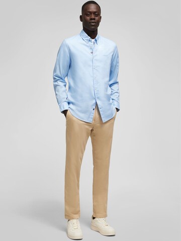 HECHTER PARIS Regular fit Button Up Shirt in Blue