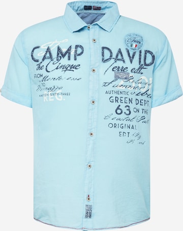CAMP DAVID Средняя посадка Рубашка в Синий: спереди