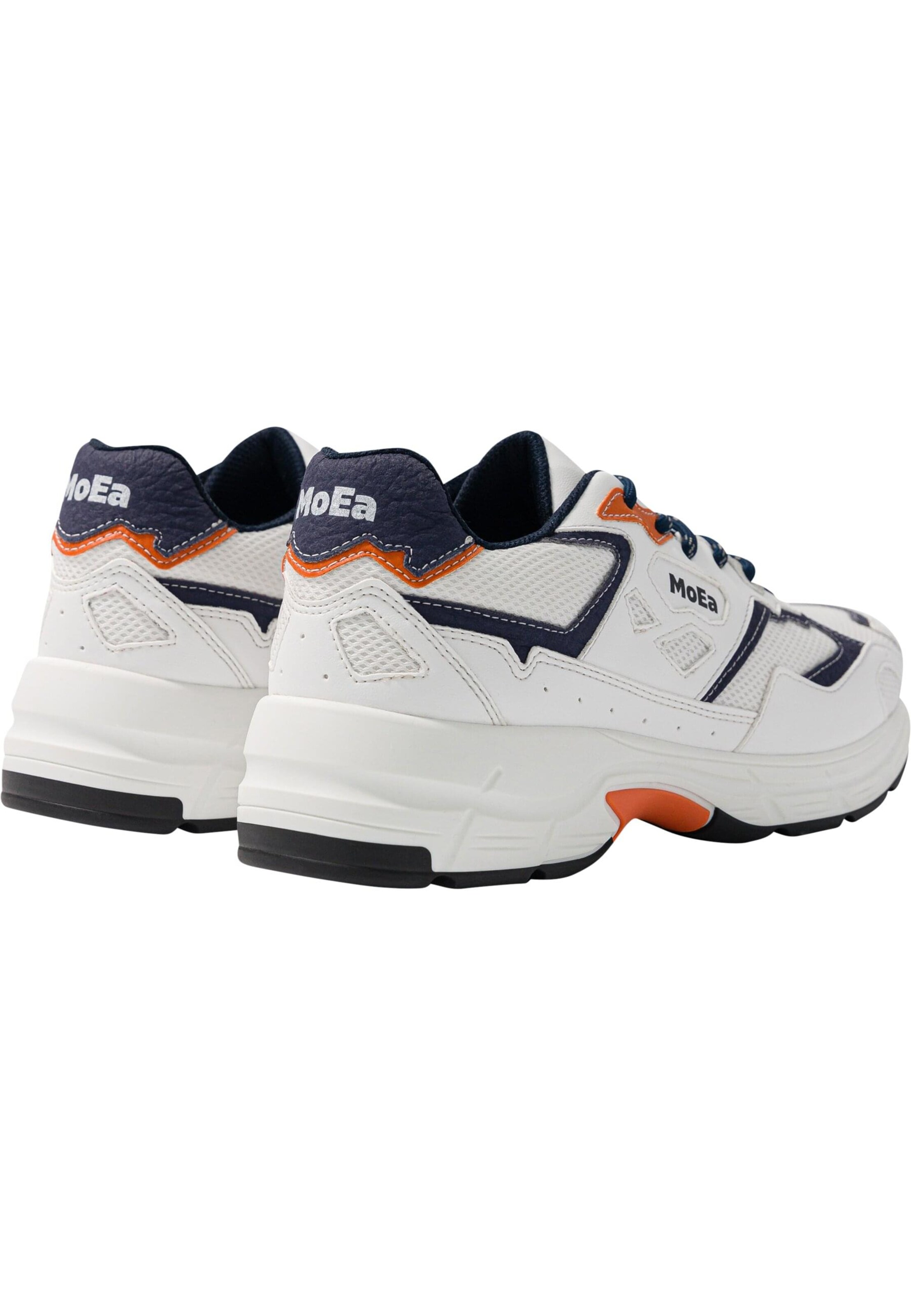 Sneaker bassa 'Gen8 - Orange x Mushroom' di MoEa in bianco