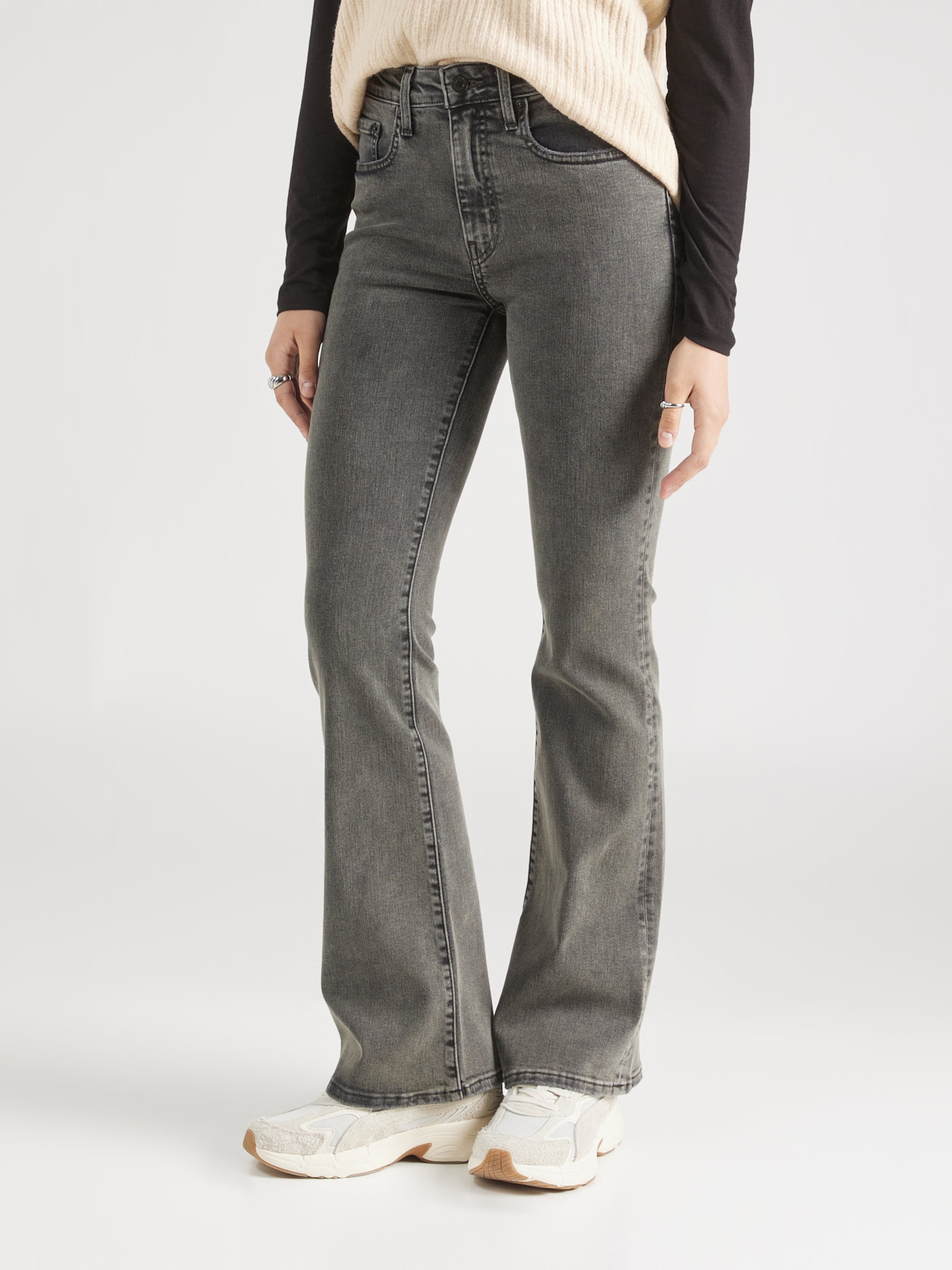 LEVI S Flared Jeans 726 in Grey Denim ABOUT YOU
