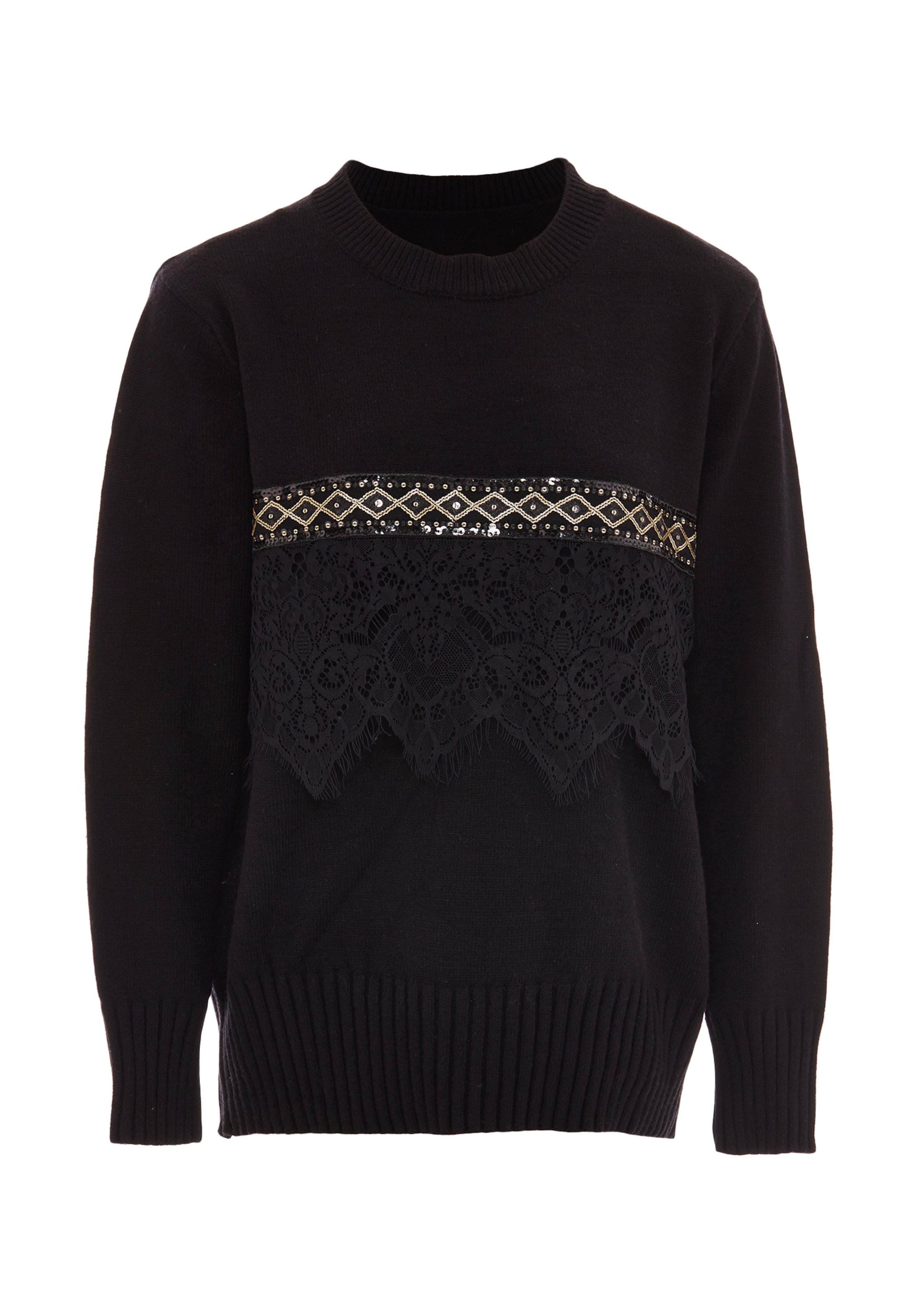 caissa Sweater in Black: front